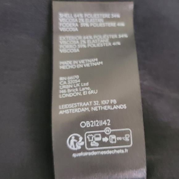 Free People Reggie Blazer In Midnight Combo, S, Edgy,Urban, Normcore/Grandpacore - Picture 11 of 11